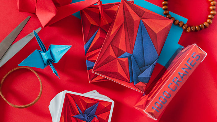 1000 Cranes Playing Cards by Riffle Shuffle Playing Cards by Riffle Shuffle Playing Card Company