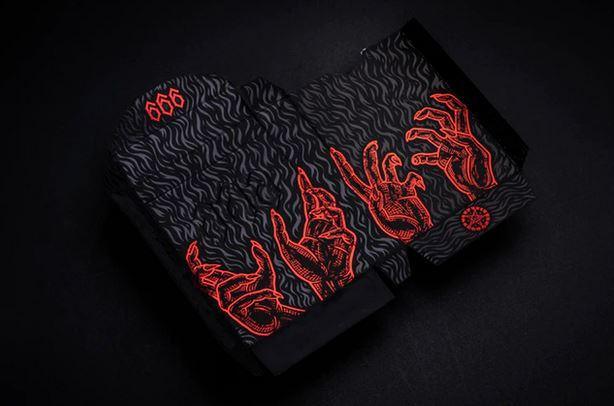 666 Crimson Flare Playing Cards Playing Cards by Riffle Shuffle Playing Card Company