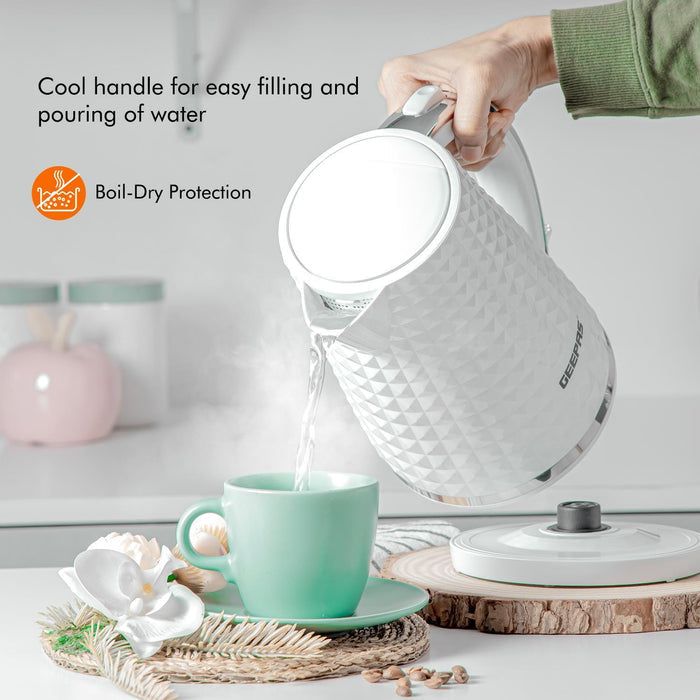 8L Dual Basket Air Fryer, 1.7L Kettle & 4 Slice Bread Toaster Matching Set