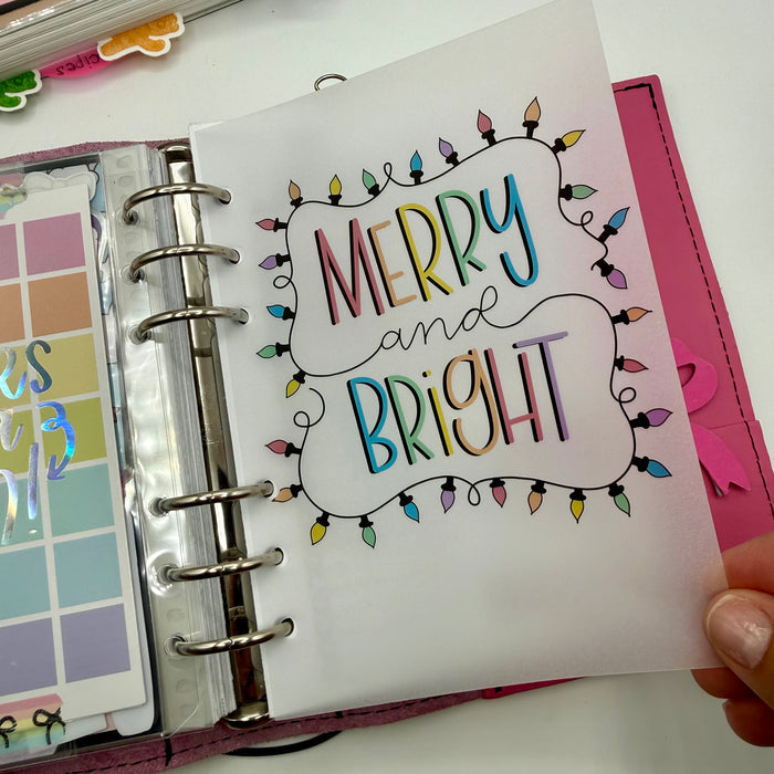 Merry and Bright Vellum Dashboard