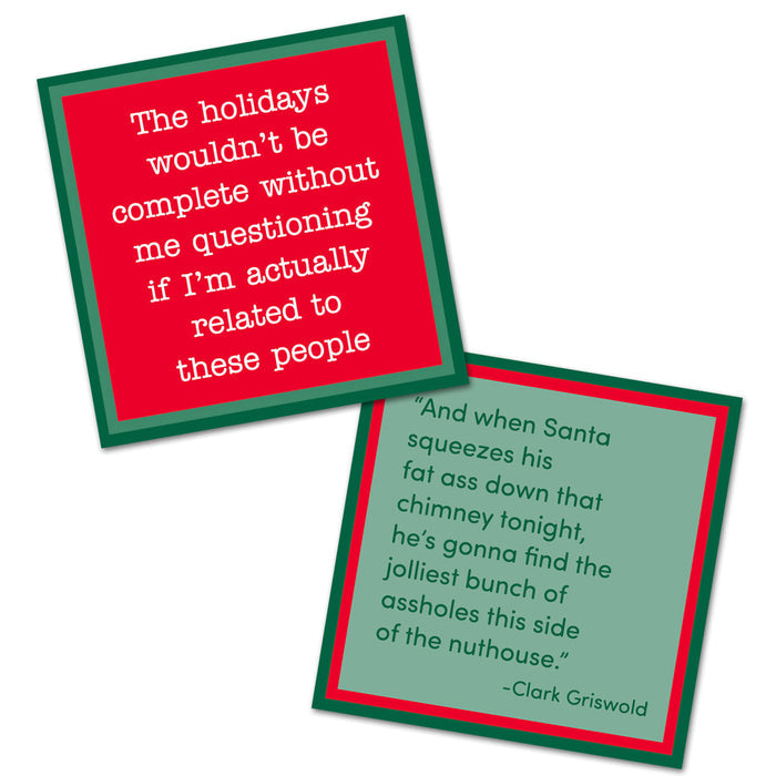 Actually Related - Double the Fun Christmas Cocktail Napkins