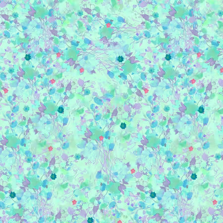 Aqua Digital Foliage One Yard Cut