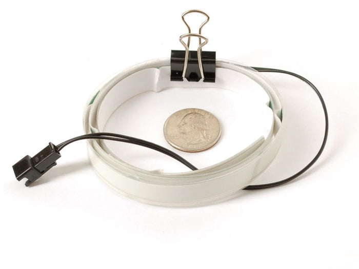 Aqua Electroluminescent (EL) Tape Strip - 100cm w/two connectors by The Pi Hut - The Pi Hut