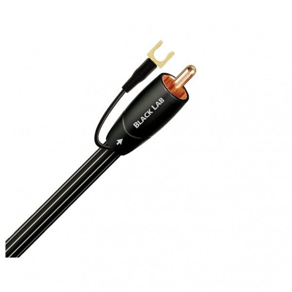 AudioQuest Black Lab 2M Subwoofer Cable with chassis ground connector 2 Metre