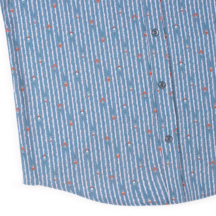 RSVLTS RSVLTS Short Sleeve Shirt Blast Off! – Stretch Seersucker Short Sleeve Shirt Blast Off! – Stretch Seersucker Short Sleeve Shirt