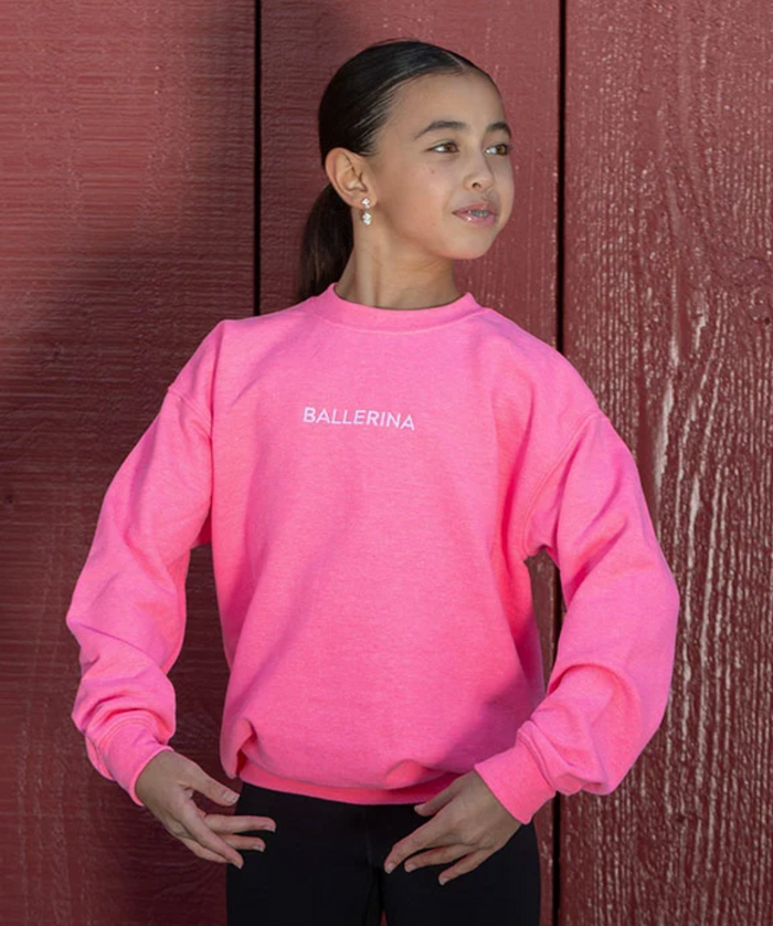 BLRN-EMB-Y Ballerina Embroidered Youth Pullover