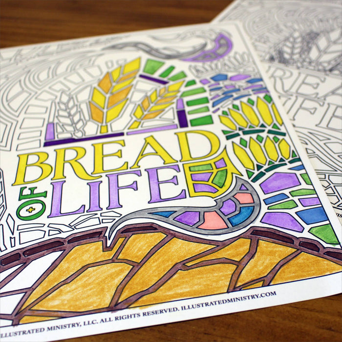 Bread of Life Coloring Page & Poster