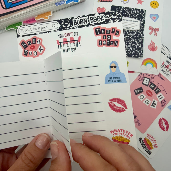Burn Book Jumbo Journaling Interactive Sticker