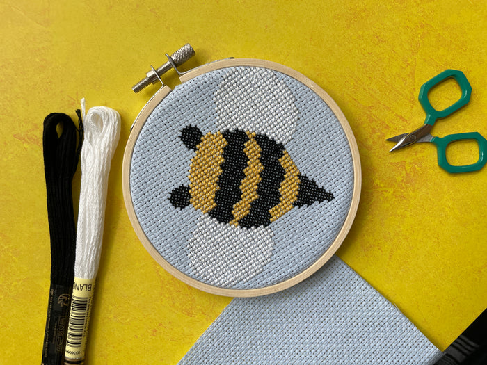 Busy Bee Counted Cross Stitch Leaflet