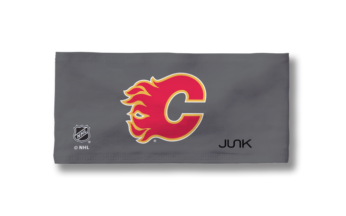 Calgary Flames: Logo Gray Big Bang Lite Headband - View 3