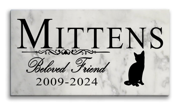 Cat Memorial Plaque