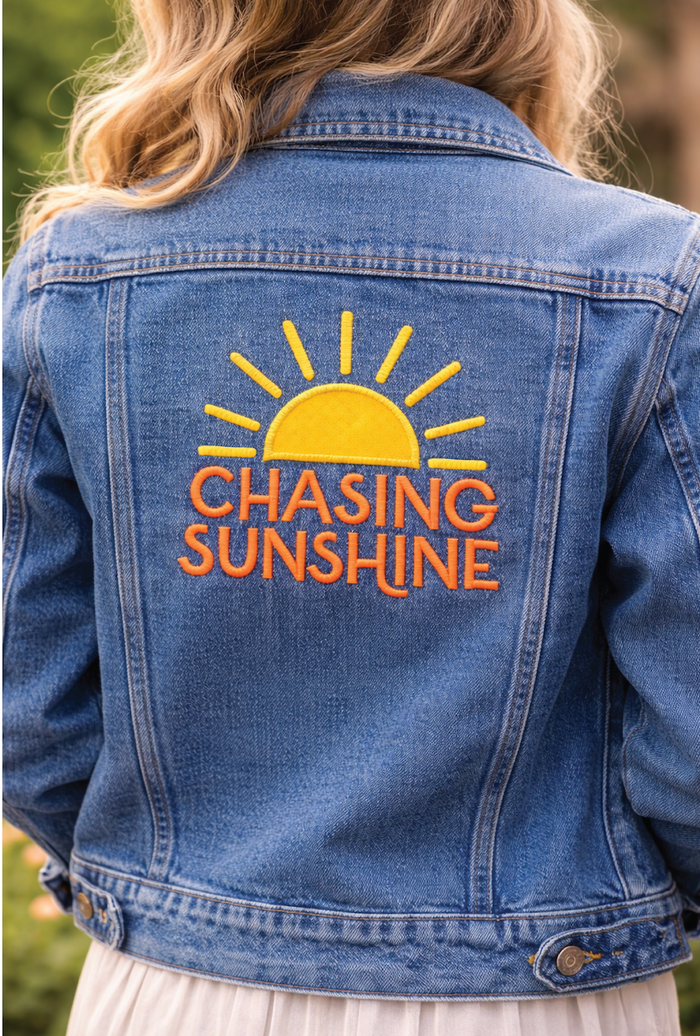 Chasing Sunshine Machine Embroidery Design (Downloadable Pattern)