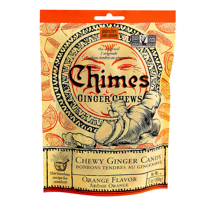 Chimes Orange Ginger Chews Peg Bag - 72 Count