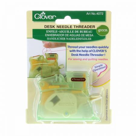 Clover Desk Needle Threader: GREEN