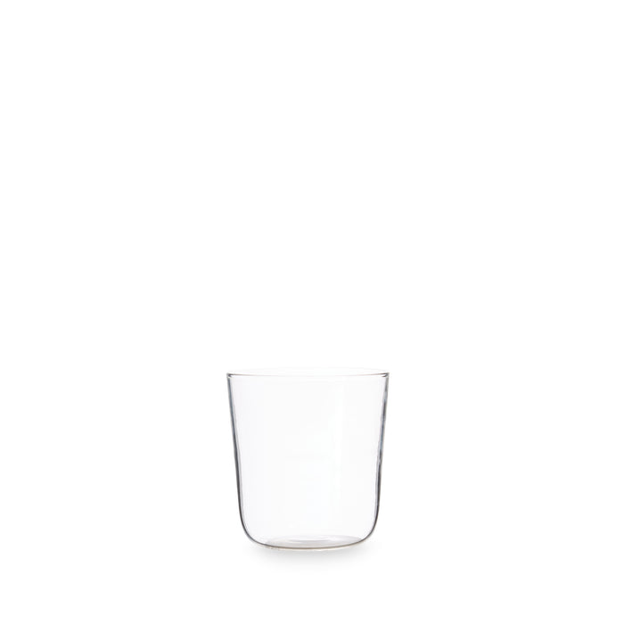 Commune tumbler cup in clear glass made by R+D.Lab