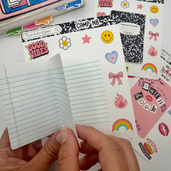 Composition Notebook Jumbo Journaling Interactive Sticker