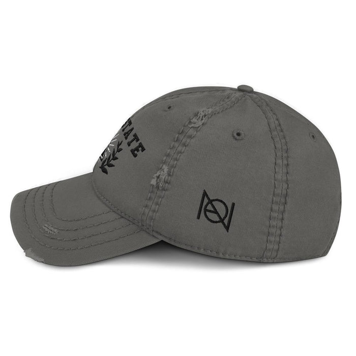 DEEP STATE UNIVERSITY - distressed hat