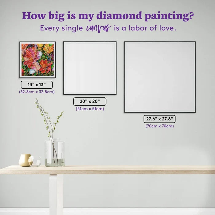 Diamond Art Club Stained Glass Flower Diamond Painting Kit