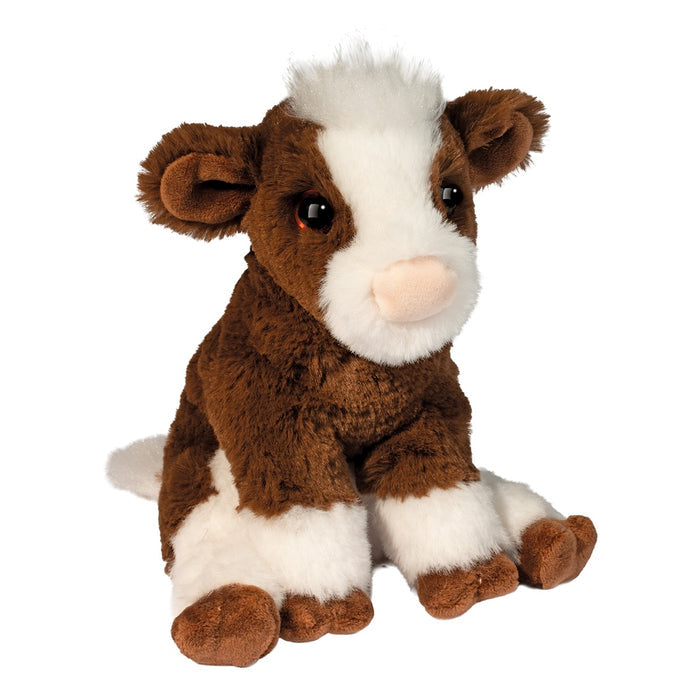 Douglas 7 Inch Bessie the Brown Cow MINI Soft Plush Toy