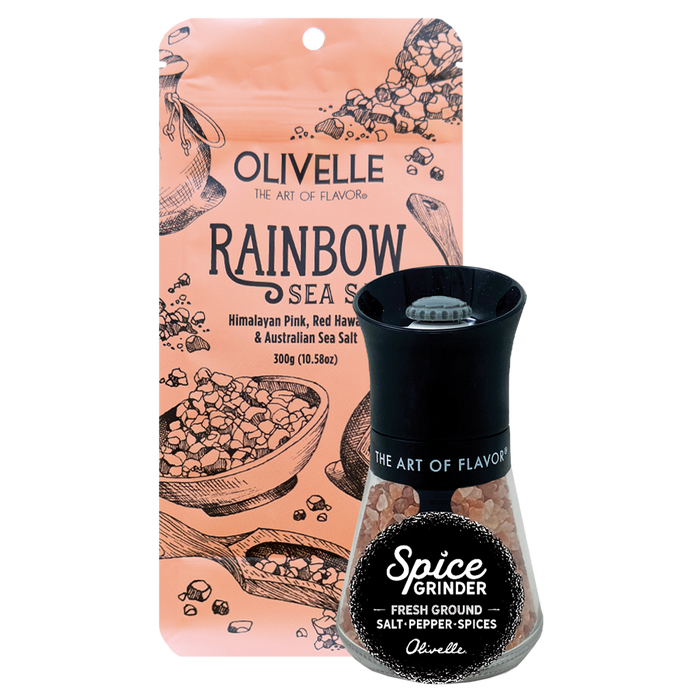 Rainbow Sea Salt with Grinder