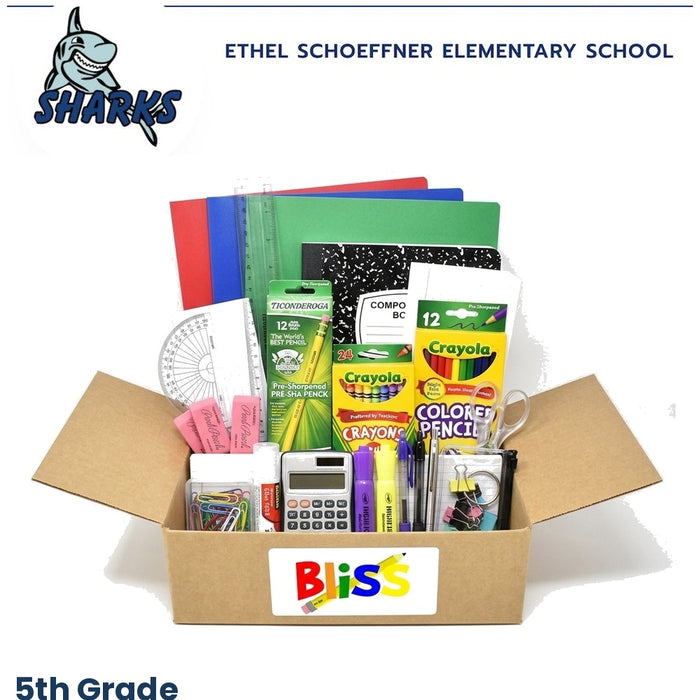 Ethel Schoeffner Elementary School 5th Grade School Supply Kit