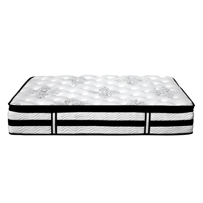 Giselle Bedding 34cm Mattress Euro Top Pocket Spring Single -Home Living Store - -