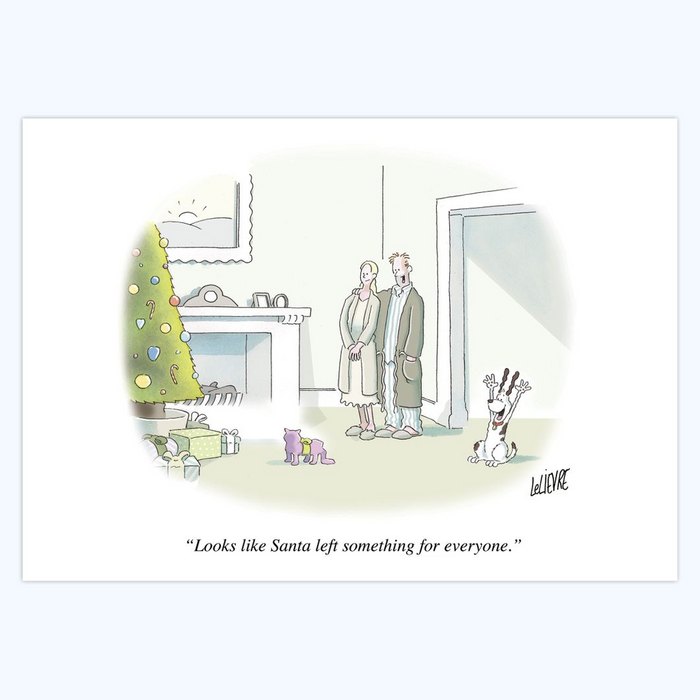 Glen LeLievre: 'Looks like Santa left something for everyone.' - 5x7 Holiday Cards