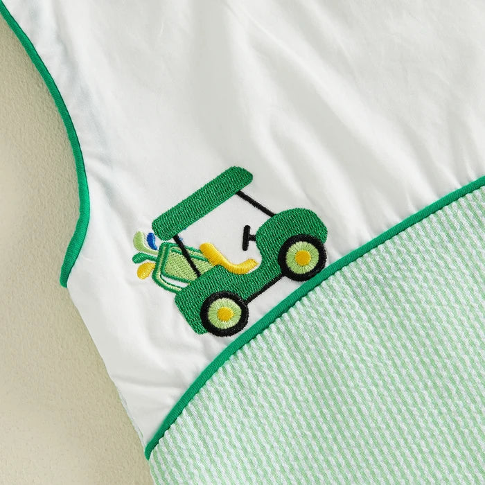 GOLF CART Striped Jumpsuit