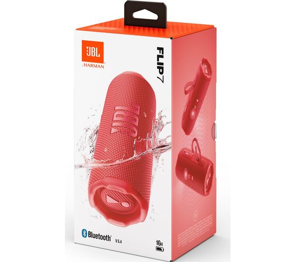 JBL Flip 7 Portable Bluetooth Speaker - Red | JBLFLIP7RED