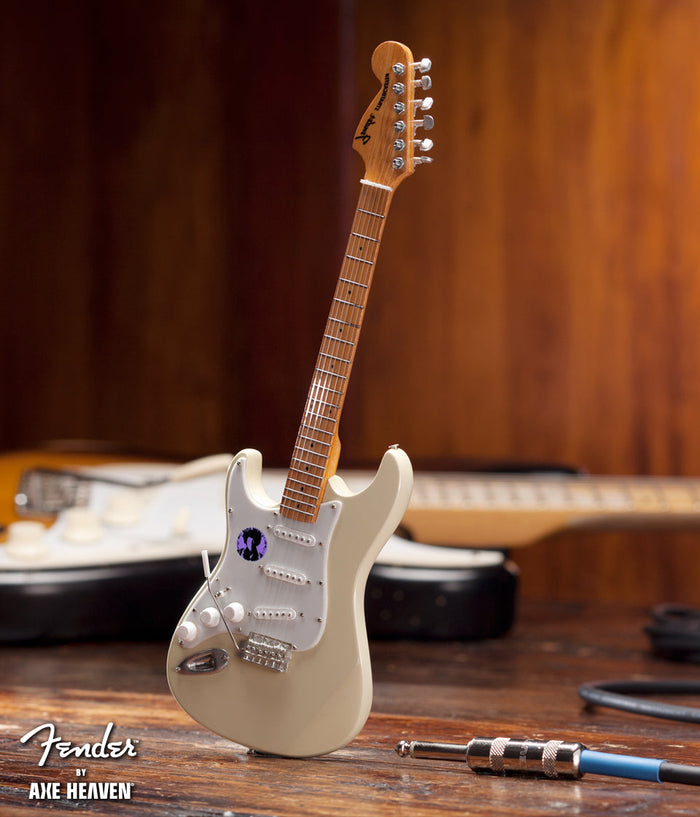 JIMI HENDRIX - FENDER™ STRAT™ CREAM REVERSE HEADSTOCK MINI GUITAR