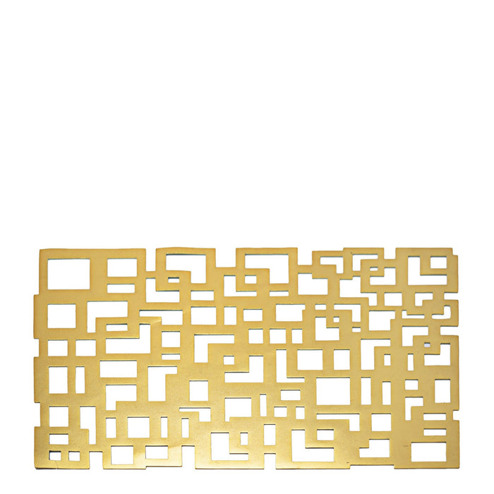 Kitchen Life Rectangular Cutout Placemat - Gold