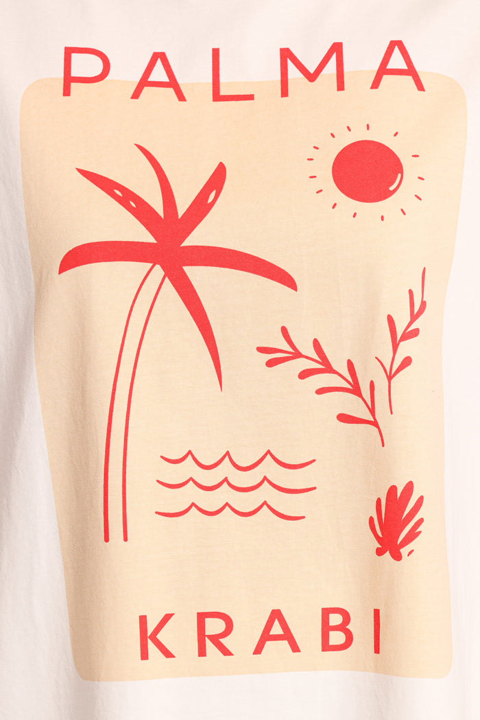 Petal and Pup USA TOPS Krabi Beach Graphic Tee - White