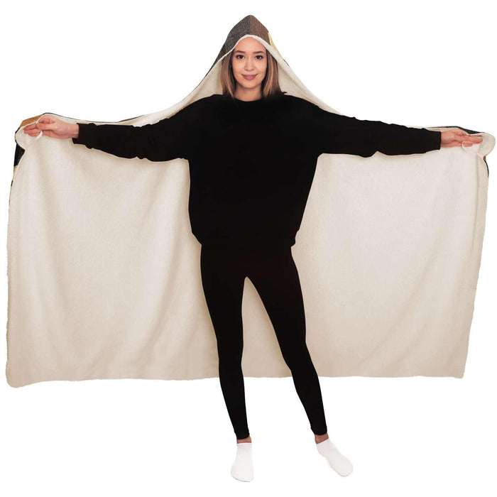 Kuba Cloth Inspired Hooded Blanket (The Congo)