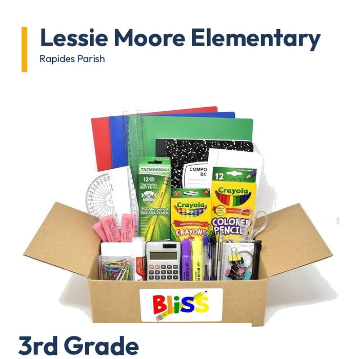 Lessie Moore Elementary 3rd Grade School Supply Kit