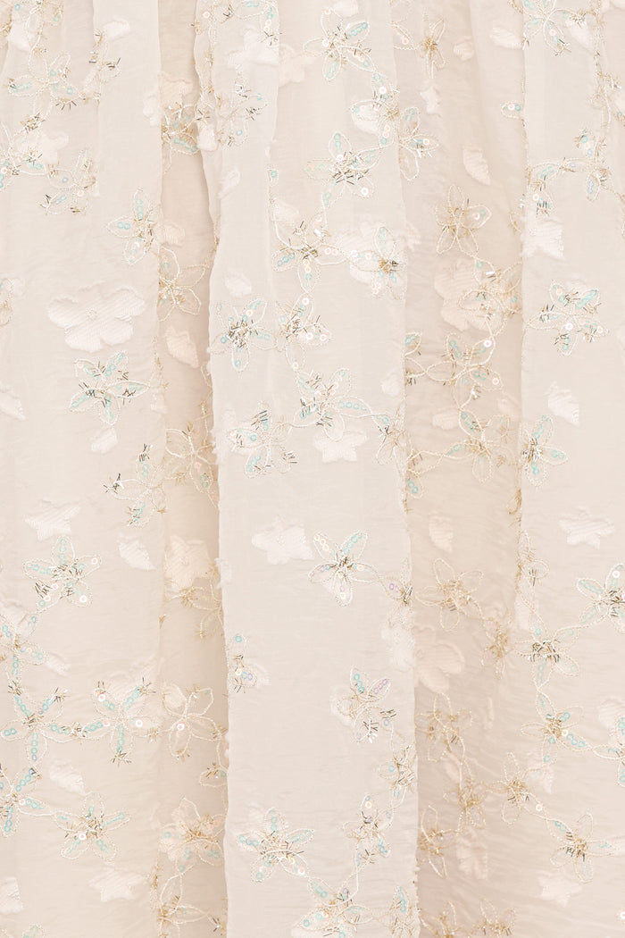 Petal and Pup USA DRESSES Lillan Mini Dress - Ivory Sequin