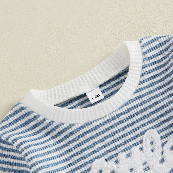 LITTLE SISTER Striped Joggers Outfit
