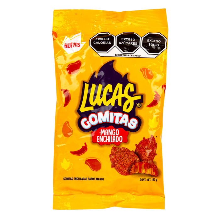 Lucas Mango Enchilado Gummy Candy Peg Bag - 12 Count