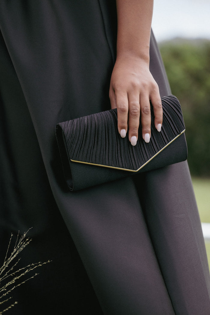 Petal and Pup USA ACCESSORIES Lucia Clutch - Black One Size
