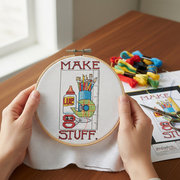 Make Stuff Counted Cross Stitch Kit