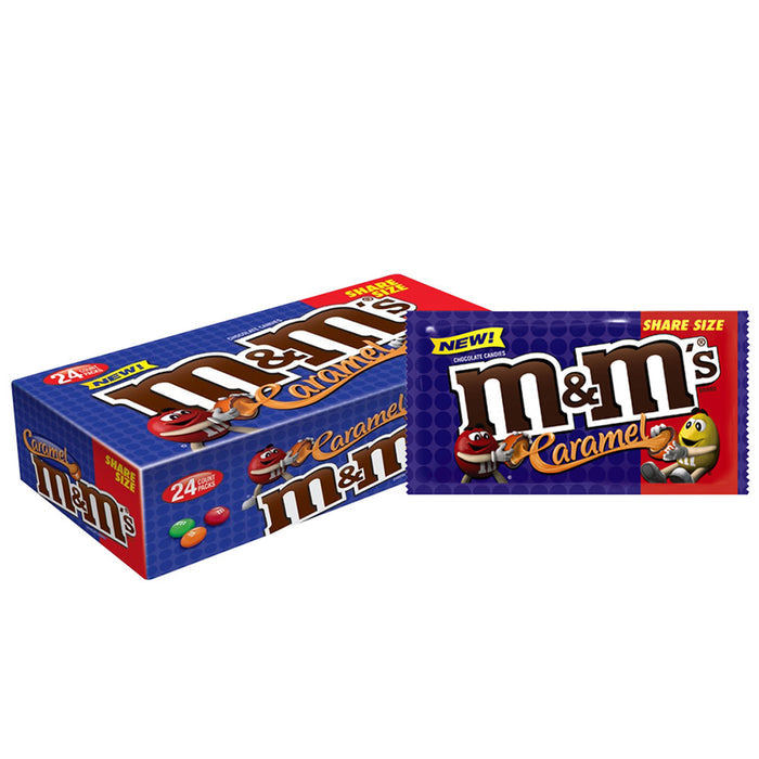 M&M's Share Size Caramel Chocolate Candy - 24 Count