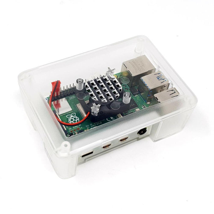 Modular Raspberry Pi 4 Case - Clear by The Pi Hut - The Pi Hut