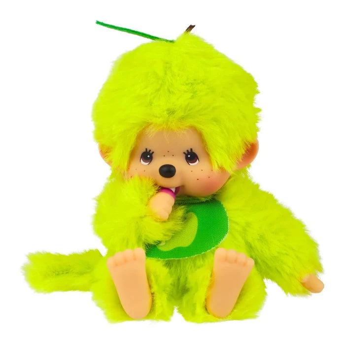 Monchhichi 5.5 Inch Fruit Colors Apple Green Plush Doll Toy