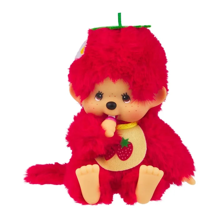 Monchhichi 5.5 Inch Fruit Colors Strawberry Red Plush Doll Toy