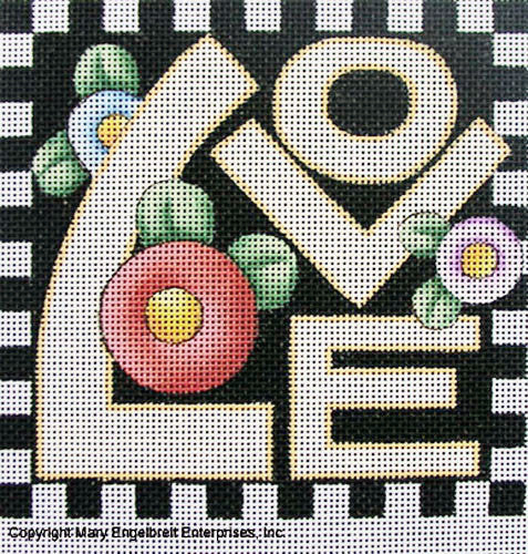 Needlepoint Canvas: Love