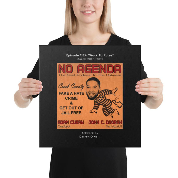 NO AGENDA 1124 - customizable canvas cover art ORIGINAL