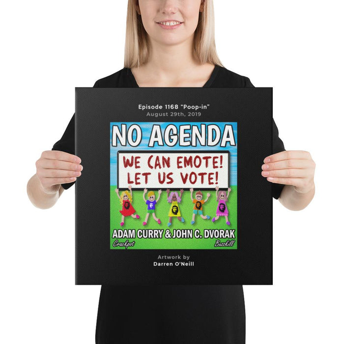 NO AGENDA 1168 - customizable canvas cover art