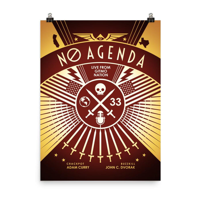 NO AGENDA RALLY | sienna - art print