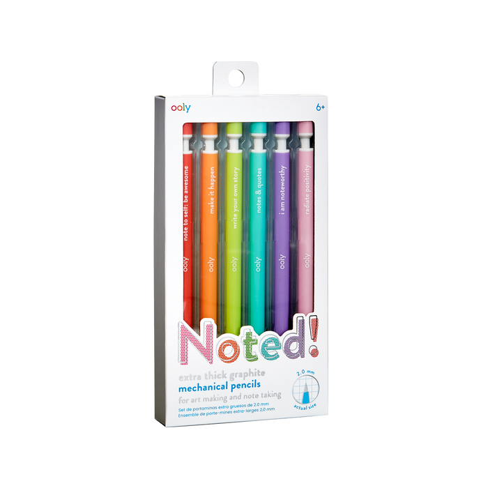 OOLY Noted mechanical pencils set of 6 in packaging