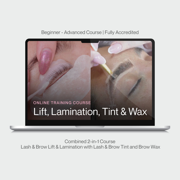Online Lift, Lamination, Tint & Wax Course with Kit