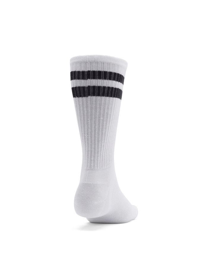 Calcetín unisex Under Armour essential pack de 6 blanco